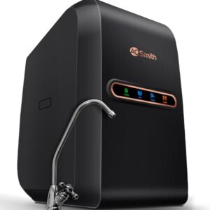 AO Smith Z2+ Luxe (Midnight Black) RO Under sink Water Purifier | UTC | 7-Stage Purification | 2x Water Savings | Goodness of Copper