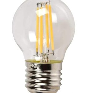 Desidiya Edison Tungsten Filament Round Antique Glass G45 Light Bulbs Pack of 1 Vintage Base E27 Bulb Yellow Light For Home Decoration Living Room/Hall/Balcony/Restaurant Bar Lighting