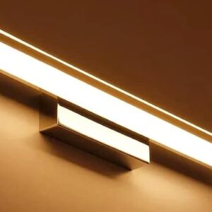 Groeien LED Vanity Wall Light 18 Inch 15W Golden for Bathroom Mirror, Warm White