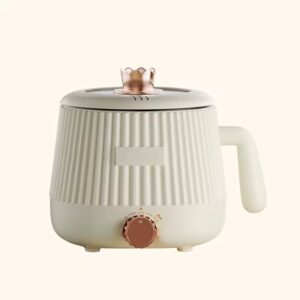 YAGZON Mini Multipurpose Electric Kettle, Cook Kettle With Steamer, Double Layered Body, Variable Temperature Settings, Wide Mouth, Boiling, Steaming,For Hot Water, Tea, Boiling, Soup