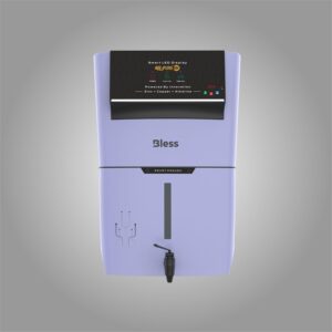 MEPURE RO Bless Water Purifier | Zinc + Copper + Alkaline Technology, Smart Digital Display, Advanced RO+UV+UF+TDS Control, Wall Mount, Home & Kitchen (Purple)
