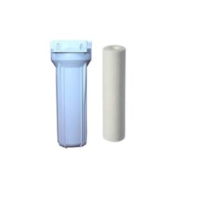 RZONE RO Pre- Kit with PP Spun Filter Candle and Transparent Housing bowl | Universal Fit for Wall-Mount Water Purifiers | High-Capacity Sediment Filtration for Home or Commercial Use