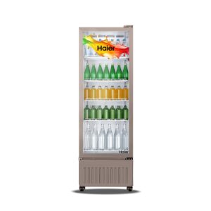 Haier HVC 405 GT5, 5 Star, Touch LED Visi Cooler Glass Door, Adjustable Shelves, Single Door Commercial Refrigerator (360 L, White)