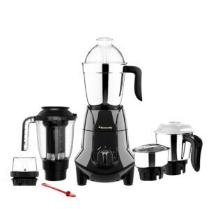 Butterfly Jet Elite 750W Mixer Grinder with 5 Jars | Multipurpose Jars - 3 Stainless Steel & 1 PC Juicer Jar | Grind & Store Jar | Heavy Duty Motor | 2 Years Manufacturer Warranty |Grey