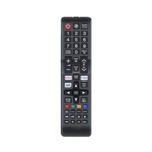 Compatible with Samsung Tv Remote Control Universal Suitable for LCD LED OLED QLED UHD HD Plasma 3D Smart Hub Television with Hotkeys - Match Remotes Keys Exactly with Existing Remote