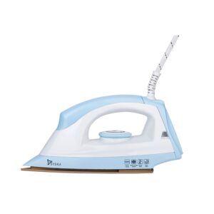 SYSKA Iron Press | 2 Year Warranty | Iron Box, Dry Iron, Electric Press, Dry Iron Press for Clothes, Electric iron, SDI-07 1000 W Stellar with Golden American Heritage Soleplate Dry Iron (Blue)