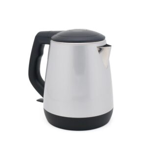 JVD Allure Electric kettle 1 Litre, 1360 Watts | Auto Shut-Off & Boil-Dry Protection | Used for boiling Water, making tea and coffee, instant Noodle and Soup | Titanium Silver