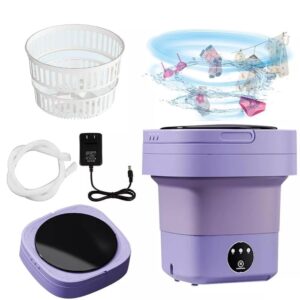 Mini Washing Machine for Clothes | Portable Automatic Washer with USB Power | Compact Laundry Machine for Travel, Baby Clothes, Underwear & Small Loads | Foldable & Lightweight Design (XC32)