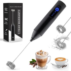 Milk Frother & Coffee Whisker with Dual Spring Tech |Coffee Frother Electric Blender Mixer |Hand Blender |Coffee Maker and Beater (Multi Color)