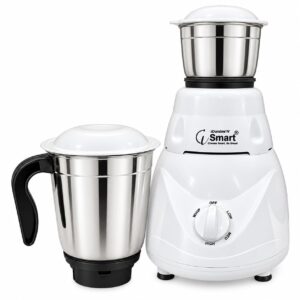 iDurable 'N' Smart Kushaq 500W Mixer Grinder, Super Quality Motor & Jars, 2 Jars, White, Pack of 1, Kitchen Mixer Grinder for Grinding & Mixing Code-80