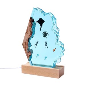 CLUB BOLLYWOOD? Resin Desk Lamp Night Light Deep Sea Diving Underwater Scene for Family Turtles | Lamps, Lighting & Ceiling Fans | Night Lights|Home & Garden |1 Night Lamp
