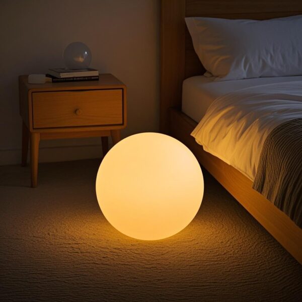 12-Inch Dimmable LED Ball Light, Colors Changing Glowing Orb Light W/Remote