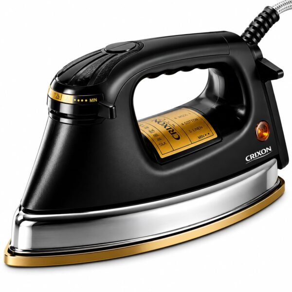 1.5KG Heavy Weight Iron Press for Clothes 1000W | Dry Iron with Nonstick Soleplate | Shockproof Body, Adjustable Temperature | 1 Year Replacement Warranty | Made in India