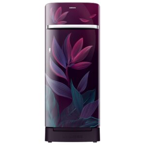 Samsung 215 L, 5 Star, Digital Inverter, Direct-Cool Single Door Refrigerator (RR23H2H359R/HL, Paradise Bloom Red, Base Stand Drawer, Single Touch Defrost, 2026 Model)