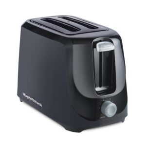 Morphy Richards AT 200 Bread Toaster|700W Toaster 2 slices|6 Different Browning Controls|Removable Crumb Tray|Cool Touch Body With Anti-Skid Feet|Wider Slots & Hi-Lift Feature|Black