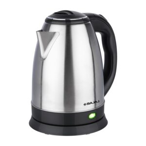 Bajaj KTX 1.8 Litre DLX Electric Kettle | 1350 Watts Kettle with Stainless Steel Body | Cordless Operation | Auto Shut-off Mechanism | 2-Yr Warranty ?Black?
