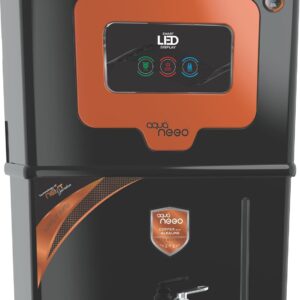 Aqua Neeo Ro water Purifier RO + UV + TDS Controller+ Active Copper + Alkaline + Zinc Best For home & Office 12 litter With led Display Made in India suitable for all Water (Copper)