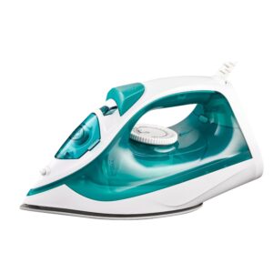 Warmex 2000W Steam Iron Press Black Non-Stick Soleplate | Powerful Steam Burst Removes Wrinkles From Clothes | Quick Heat Up 18-20 Gm Min Steam | Overheat Safety | Fabric Care Steamer Iron (Green)