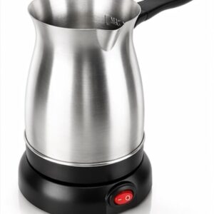 Elegant Electric Coffee Maker Stainless Steel Kettle 600ml with Power Switch for Coffee Tea Milk Melted Butter Water Boiler