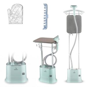 Goodscity Garment Steamer for Clothes, Standing Steam Iron Press -Double Pole With Adjustable Height, Iron Board, Steaming upto 35g/min, 2000 Watt, 1.7 ltr Water tank, model- GC-0181, 1 yr Warranty