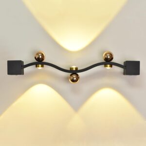 Smartway? Handman 10 Watt Modern LED Wall Lamp | Decorative Wall Mount Light with 3 Color Modes | Stylish Lighting for Living Room, Bedroom & Bedside | 1-Year Warranty