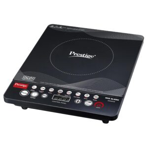 Prestige Iris Sleek 2000 Watts Induction Cooktop-Individual Touch Buttons| 4KV Surge Protection | 8 Preset Indian Menu Options & Timer | Automatic Voltage Regulator | 1Y Warranty | Black|BIS Certified