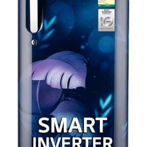 LG 185 L, 5 Star, Smart Inverter, Direct Cool Single Door Refrigerator (GLD1956ZABI, Blue Ilan, Fit Max Chiller Tray, Base stand with Drawer & Runs on Home Inverter)