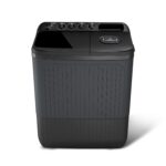 Lloyd 7.5 kg 5 Star Semi Automatic Top Load Washing Machine |1300 RPM | Detergent Storage Zone | 3 Wash Programs | Swift Dry | Magic Filter, (GLWS755AODVG, Dark Grey)