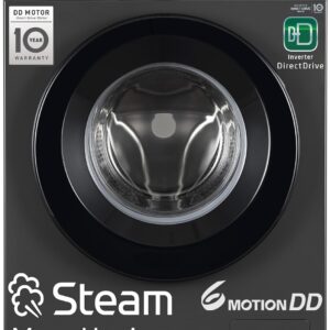 LG 7 Kg, 5 Star, DD Technology, Steam Wash, 6 Motion DD, Fully-Automatic Front Load Washing Machine (FHB1207Z2M, Allergy Care, In-Built Heater, Touch Panel, Middle Black)