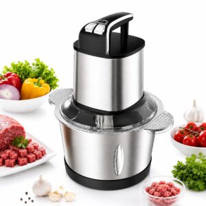 REMICH 3L Electric Meat Grinder Multifunctional Food Mixer ? Home Smart Electric Fully Automatic Operation ?2 Speed Mode Whisk Food Mixer Meat Food Chopper For Meat, Vegetables, Nuts & Fruits_300 W