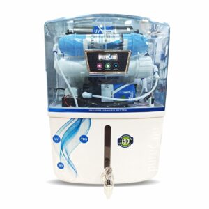 BLU+ Alkaline RO+UV+UF Water Purifier for Home and Office, White, Pack of 1