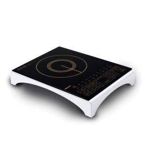Philips Viva Collection Hd4938/01 2100-Watt Glass Induction Cooktop | Fast Gas-Free Cooking | No LPG Required With Sensor Touch & Full Crystal Glass (Black)
