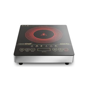 Greenchef Induction and non-induction compatible Infrared electric Cooktop with 3 pre set menu function and feather touch contol with - Jawa Pro