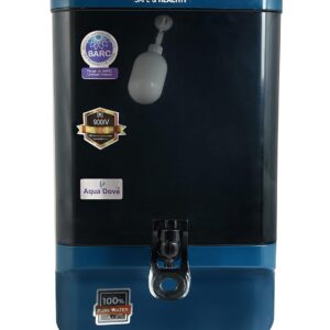 AQUA DOVE Zade Blue Water Purifier with Advanced SS UV + UF & BARC UF Technology | High Purity Safe Drinking Water | Modern Stylish Design for Home & Kitchen | Domestic Water Filter System