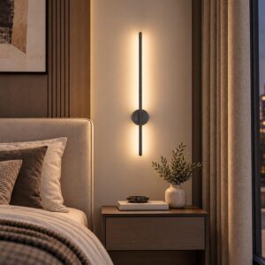 Murphy Aluminium LED (Wall Highlighter) - 12W, 3-in-1 Color Changing, Modern Black Finish Wall Sconce Light Pack of 1 with 2-Year Warranty for Stylish Home Decor
