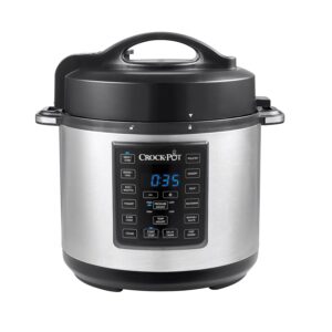 Crock-Pot 6 Quart 8-In-1 Multi-Use Express Crock Programmable Slow Cooker, Pressure Cooker, Saut?, And Steamer, Stainless Steel (Sccppc600-V1).