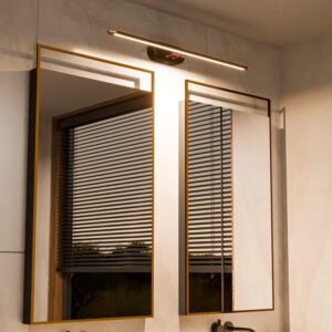 Murphy 12W 3-in-1 Color Chnaging Black Rose Gold Finish LED Mirror Picture Wall Light,Bathroom Vanity Led Mirror Light with 2 Year Warranty (Cool White/Warm White/Natural White)-Pack of 1